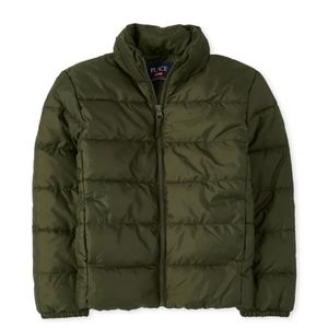Green puffer jacket NWT size 18